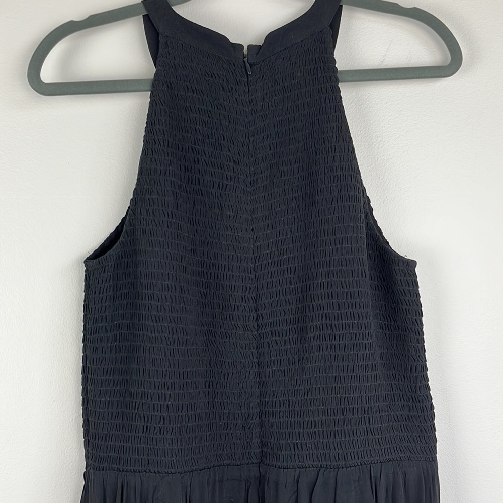 NWT LOFT women’s black high neck wide leg jumpsuit. Size 10 - Picture 7 of 8